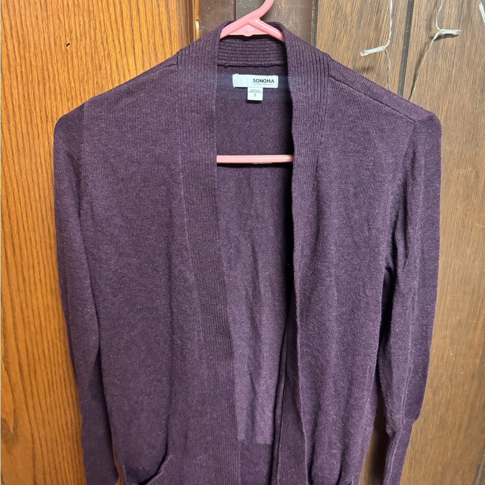Sonoma Women's Purple Cardigan